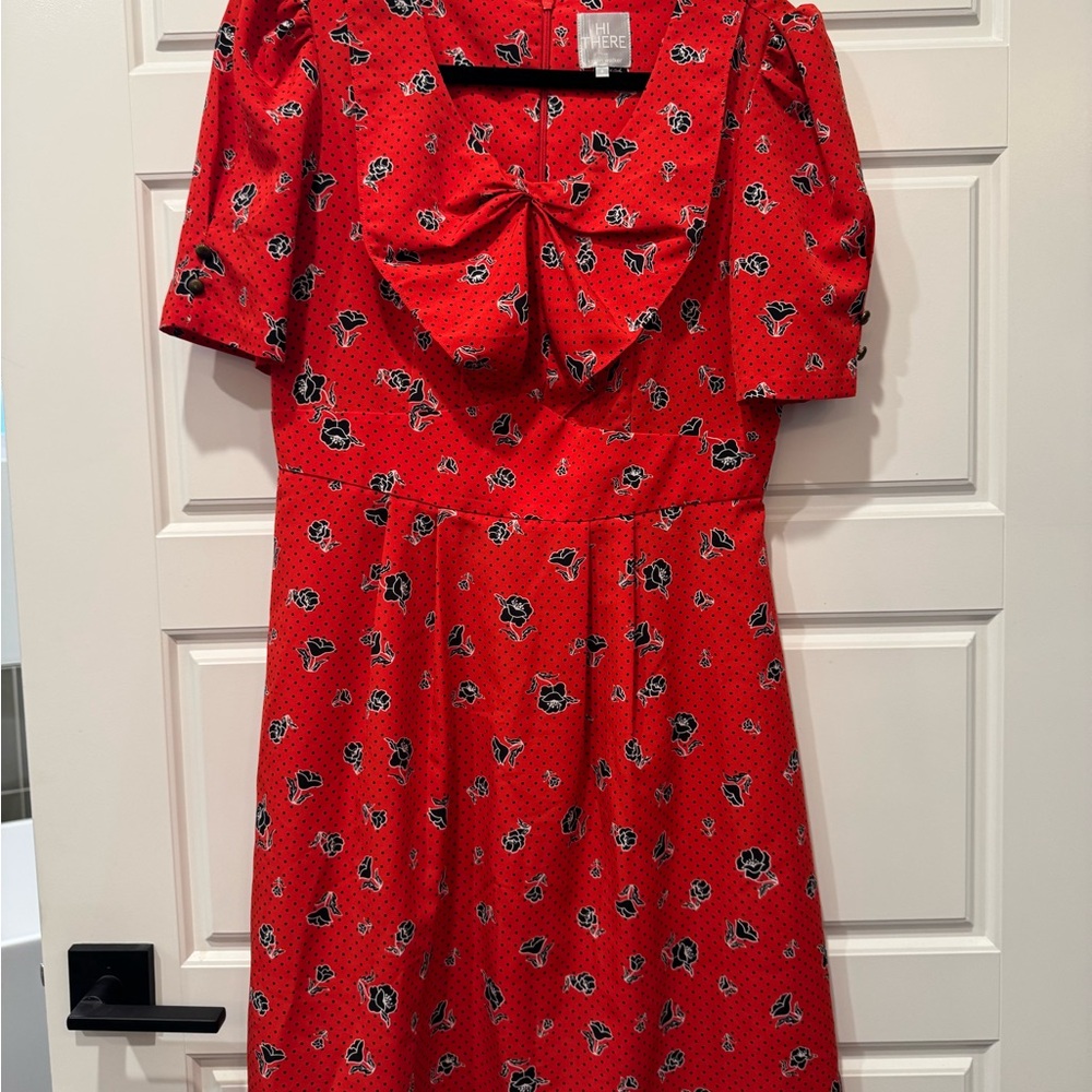 Karen Walker Red Floral Mini Dress